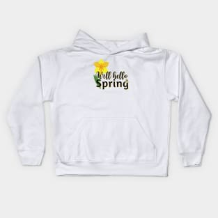 Well Hello Spring Kids Hoodie